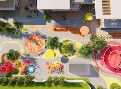 色彩點(diǎn)綴下的公共空間，多元化藝術(shù)形態(tài)也能成為終極流量