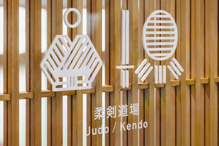 綜合體育館導(dǎo)視系統(tǒng)設(shè)計(jì)：線條排列、交錯(cuò)如同纖維的紡織韻律